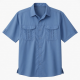 Men's Outfitters Fishing Short Sleeve Shirt Blue