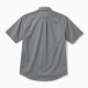 Men's Huxley Cotton Button Gray Short Sleeve Shirt