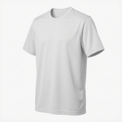 Men's Athletic Short Sleeve Shirt White