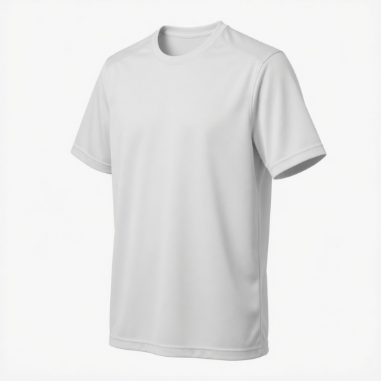 Men's Athletic Short Sleeve Shirt White
