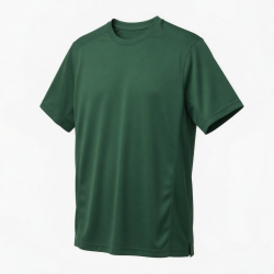 Men's Printed Textured Performance Short Sleeve Shirt Green