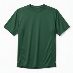 Men's Printed Textured Performance Short Sleeve Shirt Green