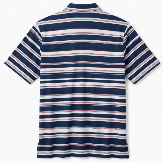 Men's Short Sleeve Shirt Striped X-Large Golf Athletic