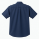 Men's Short Sleeve Shirt Solid Navy Blue Pony