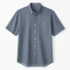 Men's Button-Up Jacquard Short Sleeve Shirt