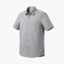 Men's Light Gray Short Sleeve Shirt