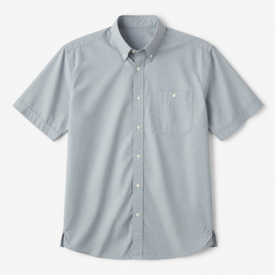 Men's Short Sleeve Shirt Button-Down