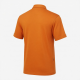 Men's Brunt Orange Knit Viscose Button-Up Short Sleeve Shirt