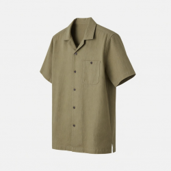 Men's Short Sleeve Shirt Hemp Shirt Illogan