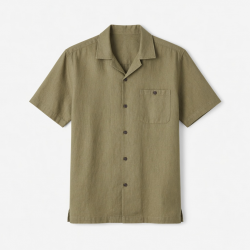 Men's Short Sleeve Shirt Hemp Shirt Illogan