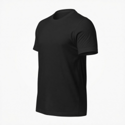 Men's L'art L'automobile Logo Black Cotton Short Sleeve T-Shirt