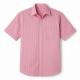 Men's Short Sleeve Shirt Pink Stripes