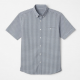 Men's Gingham Check Short Sleeve Shirt Gray