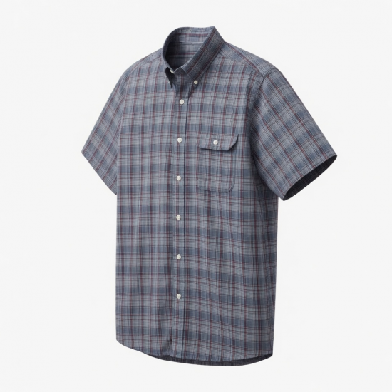 Men's Plaid Short Sleeve Shirt