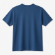 Men's Blue Cotton Panther Graphic Logo Crew Neck Short Sleeve Shirt