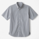 Men's Suncel Striped Button Down Short Sleeve Shirt