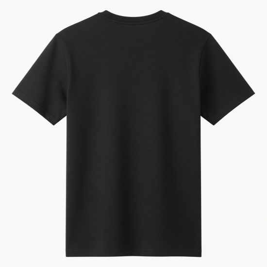 Men's Short Sleeve T-Shirt Black Crew Neck
