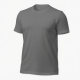 Men's Gray Crew Neck Logo Graphic Short Sleeve T-Shirt