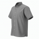 Men's Short Sleeve Shirt Grey Logo Cotton