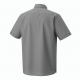 Men's Short Sleeve Shirt Grey Logo Cotton