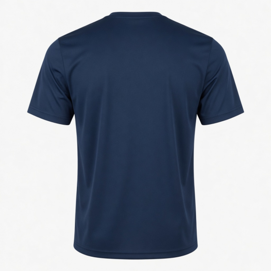 Men's Crew Neck Logo Short Sleeve T-Shirt Polyester