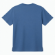 Men's Blue Crew Neck Solid Logo Short Sleeve T-Shirt